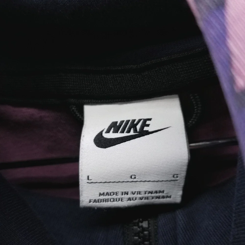 Nike‎ Jacket Mens L Purple Tech Fleece Windrunner Full Zip Hooded Zip Pockets